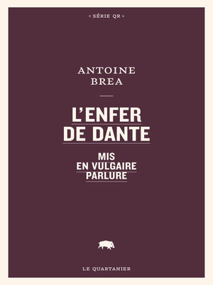 cover image of L'Enfer de Dante mis en vulgaire parlure